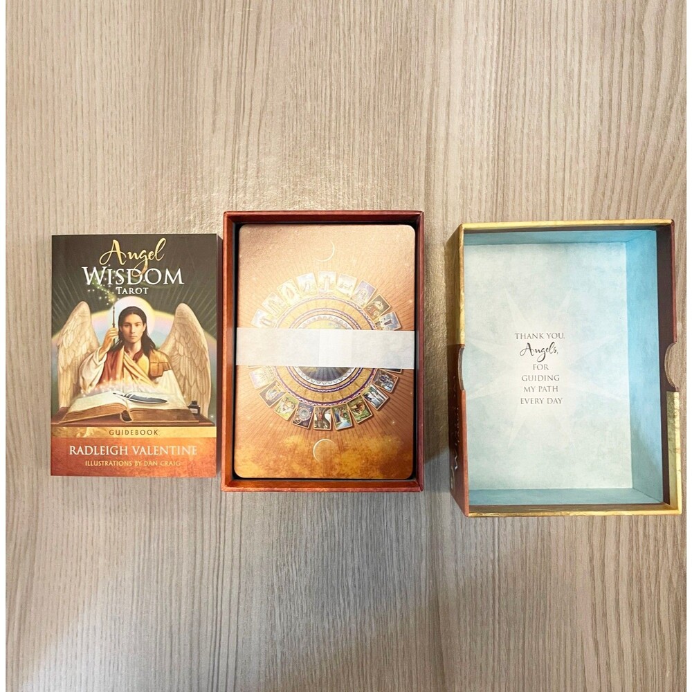 Angel Wisdom Tarot Deck & Guidebook Radleigh Valentine Complete 78 Cards Boxed - Picture 3 of 10